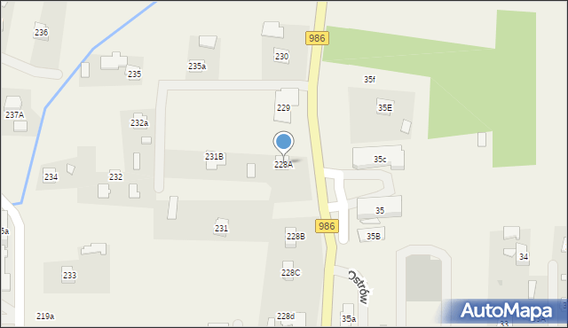 Ostrów, Ostrów, 228A, mapa Ostrów