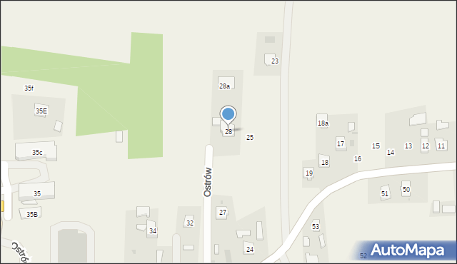 Ostrów, Ostrów, 28, mapa Ostrów