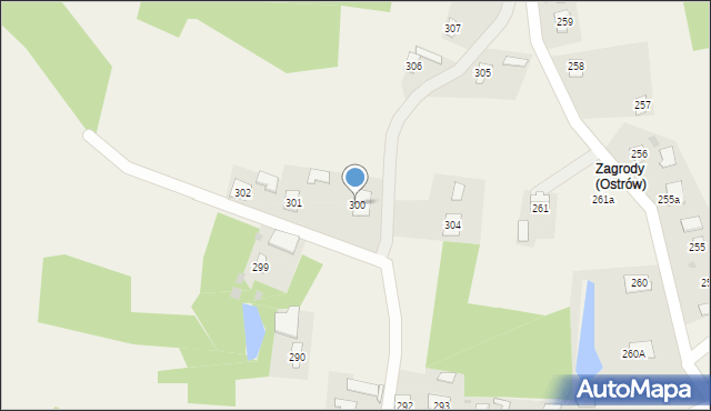 Ostrów, Ostrów, 300, mapa Ostrów