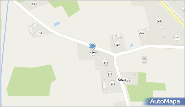Ostrów, Ostrów, 347, mapa Ostrów