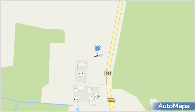 Ostrów, Ostrów, 415A, mapa Ostrów