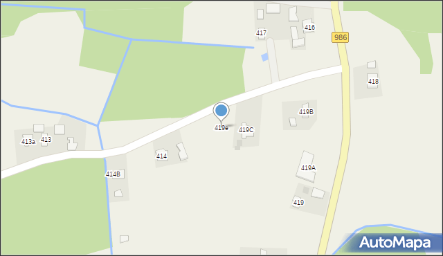 Ostrów, Ostrów, 419e, mapa Ostrów