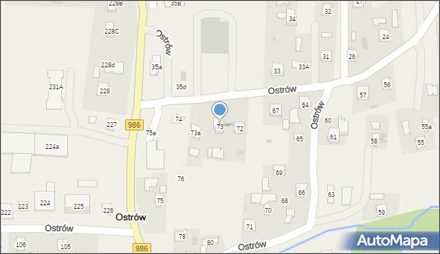Ostrów, Ostrów, 73, mapa Ostrów