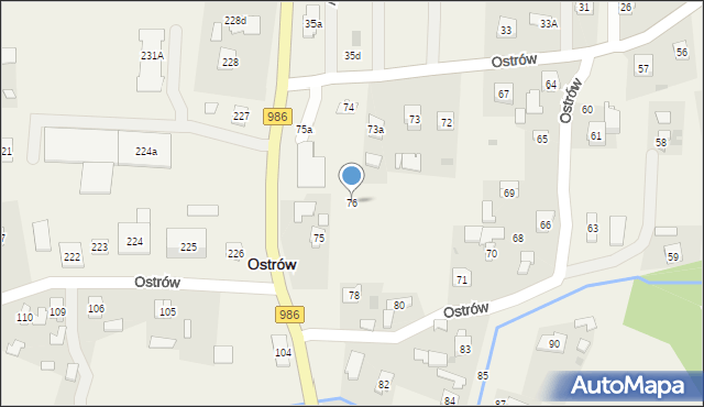Ostrów, Ostrów, 76, mapa Ostrów