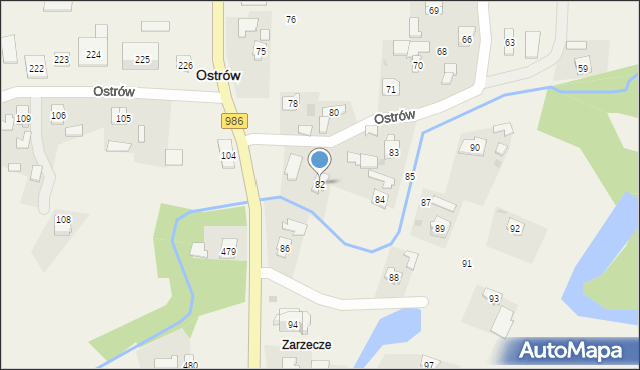Ostrów, Ostrów, 82, mapa Ostrów
