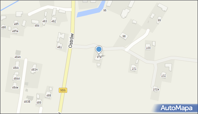 Ostrów, Ostrów, 97a, mapa Ostrów