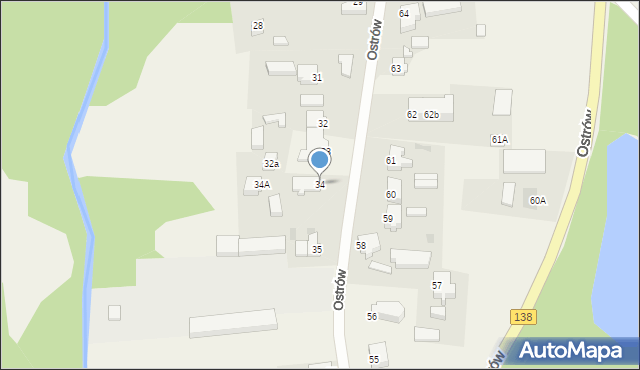 Ostrów, Ostrów, 34, mapa Ostrów