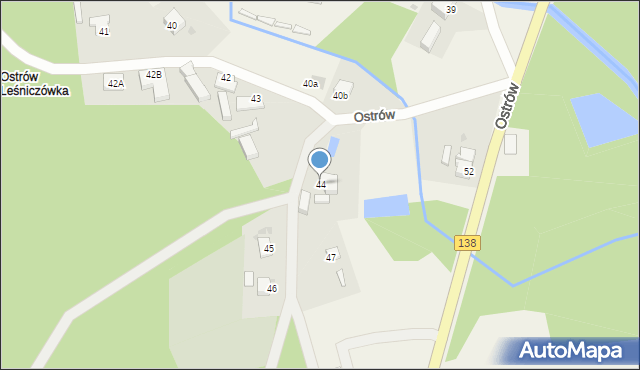 Ostrów, Ostrów, 44, mapa Ostrów