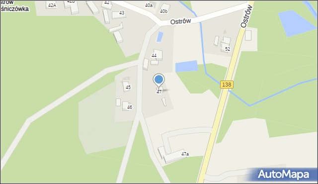 Ostrów, Ostrów, 47, mapa Ostrów