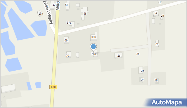 Ostrów, Ostrów, 70a, mapa Ostrów