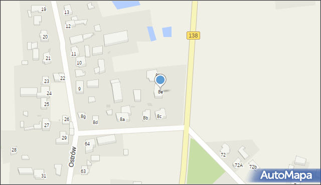Ostrów, Ostrów, 8e, mapa Ostrów