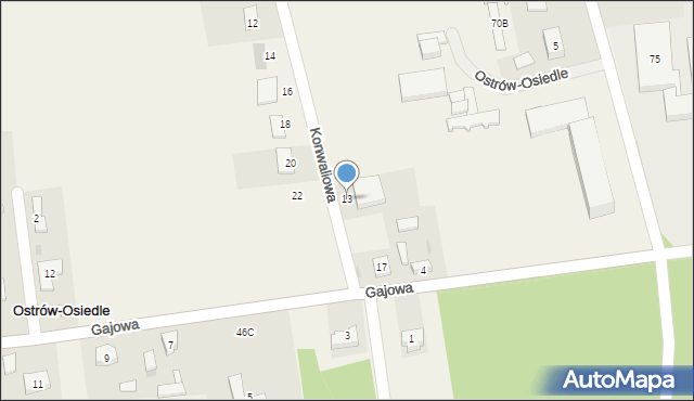 Ostrów, Ostrów, 13, mapa Ostrów