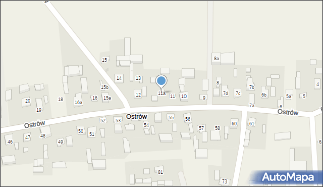 Ostrów, Ostrów, 11a, mapa Ostrów