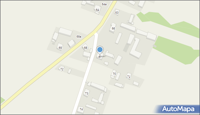 Ostrów Kaliski, Ostrów Kaliski, 67, mapa Ostrów Kaliski