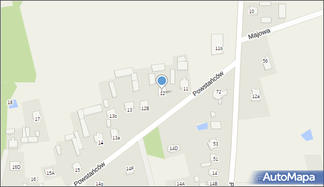 Ostrów-Kania, Ostrów-Kania, 12, mapa Ostrów-Kania