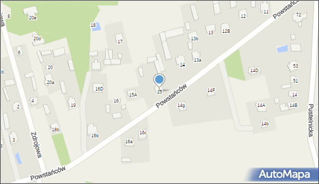 Ostrów-Kania, Ostrów-Kania, 15, mapa Ostrów-Kania