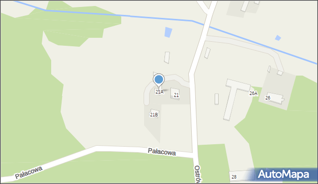 Ostrów-Kania, Ostrów-Kania, 21A, mapa Ostrów-Kania