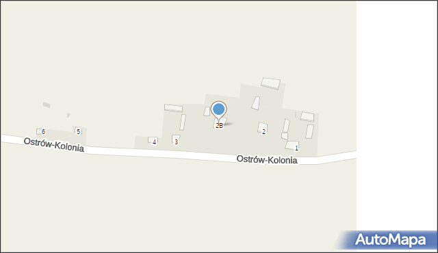 Ostrów-Kolonia, Ostrów-Kolonia, 2B, mapa Ostrów-Kolonia