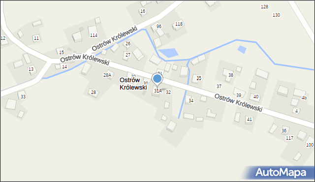 Ostrów Królewski, Ostrów Królewski, 31A, mapa Ostrów Królewski