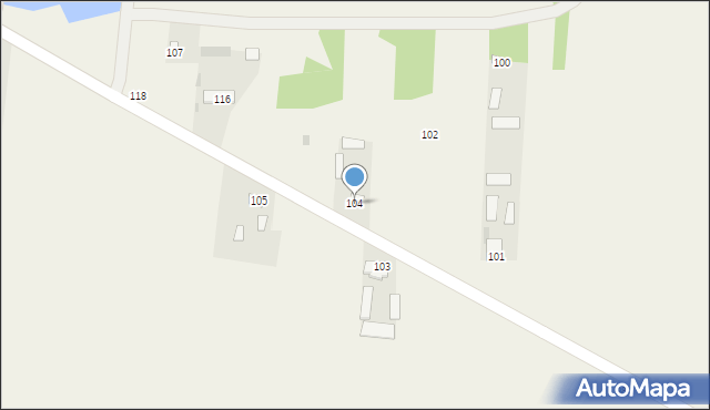 Ostrów Krupski, Ostrów Krupski, 104, mapa Ostrów Krupski