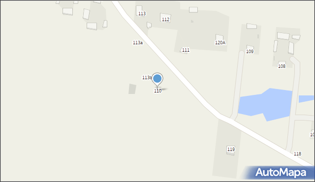 Ostrów Krupski, Ostrów Krupski, 110, mapa Ostrów Krupski