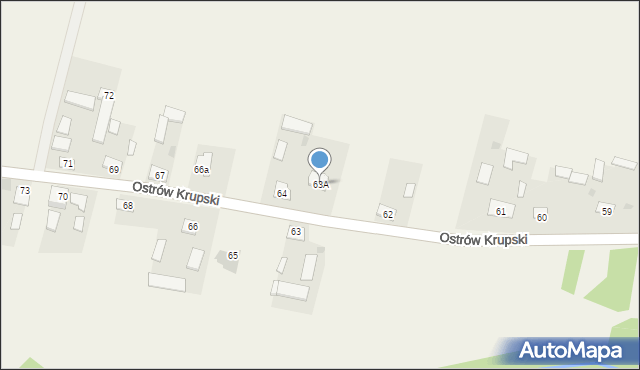 Ostrów Krupski, Ostrów Krupski, 63A, mapa Ostrów Krupski
