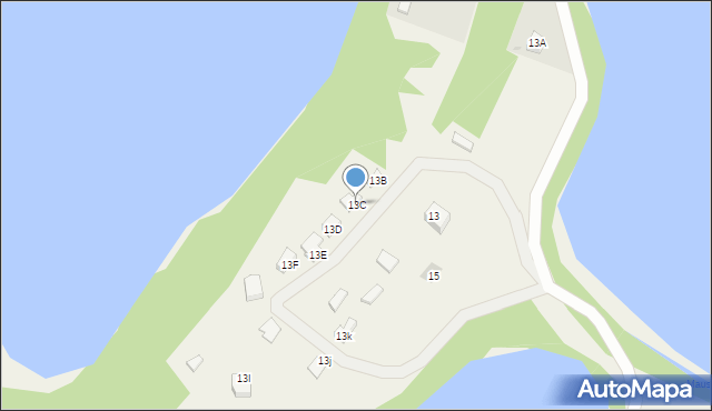 Ostrów Mausz, Ostrów Mausz, 13C, mapa Ostrów Mausz