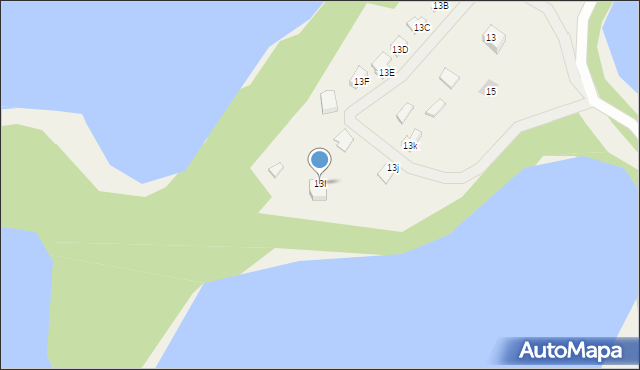 Ostrów Mausz, Ostrów Mausz, 13I, mapa Ostrów Mausz