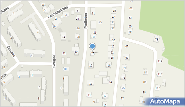 Ostrów-Osiedle, Ostrów-Osiedle, 17, mapa Ostrów-Osiedle