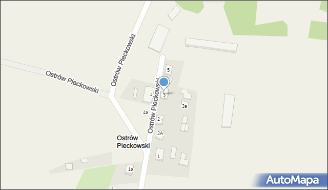 Ostrów Pieckowski, Ostrów Pieckowski, 3, mapa Ostrów Pieckowski