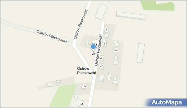 Ostrów Pieckowski, Ostrów Pieckowski, 4a, mapa Ostrów Pieckowski