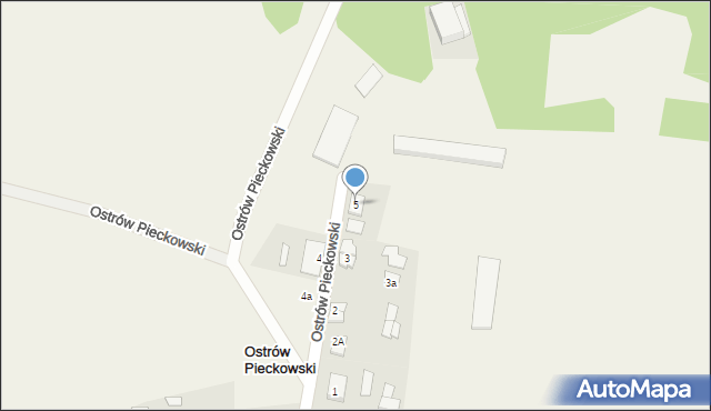 Ostrów Pieckowski, Ostrów Pieckowski, 5, mapa Ostrów Pieckowski