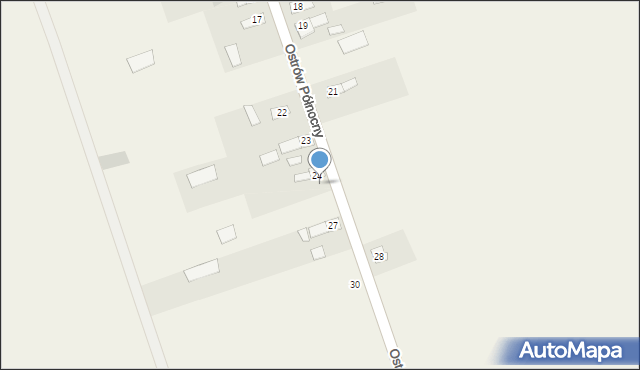 Ostrów Północny, Ostrów Północny, 25, mapa Ostrów Północny