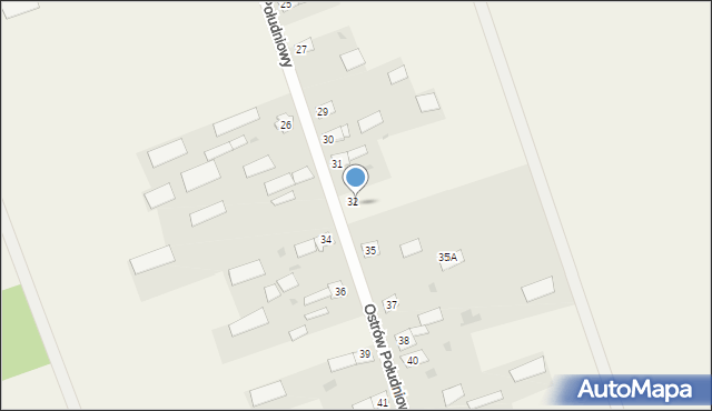 Ostrów Południowy, Ostrów Południowy, 33, mapa Ostrów Południowy