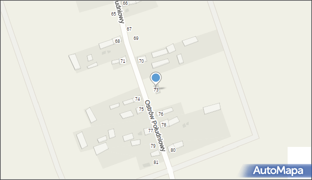 Ostrów Południowy, Ostrów Południowy, 73, mapa Ostrów Południowy