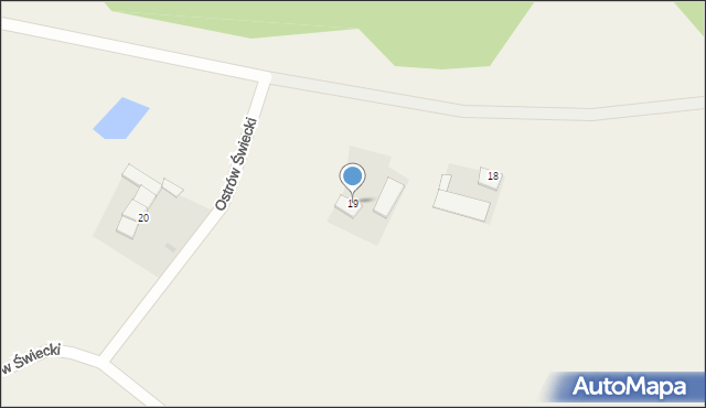 Ostrów Świecki, Ostrów Świecki, 19, mapa Ostrów Świecki