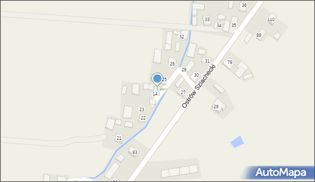 Ostrów Szlachecki, Ostrów Szlachecki, 24, mapa Ostrów Szlachecki