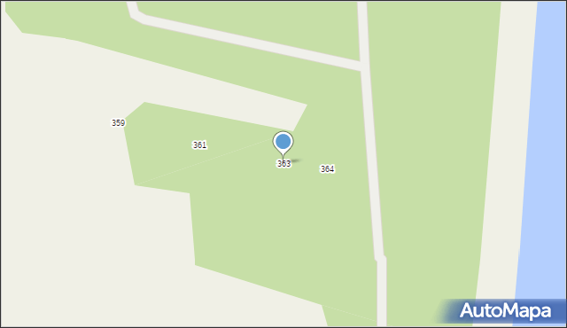 Ostrów Warcki, Ostrów Warcki, 363, mapa Ostrów Warcki