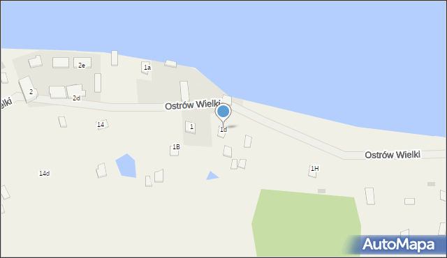 Ostrów Wielki, Ostrów Wielki, 1d, mapa Ostrów Wielki