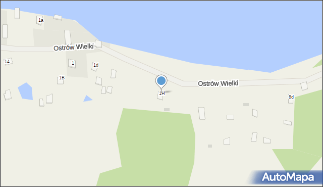 Ostrów Wielki, Ostrów Wielki, 1H, mapa Ostrów Wielki