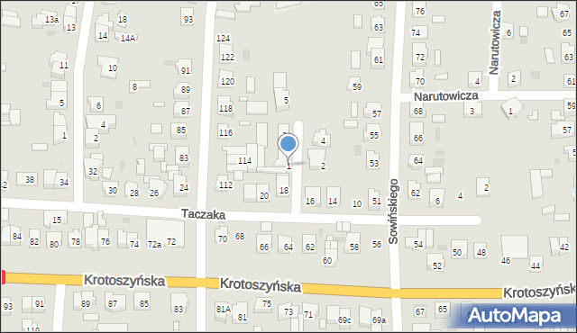 Ostrów Wielkopolski, Ossowskiego Michała, 1, mapa Ostrów Wielkopolski