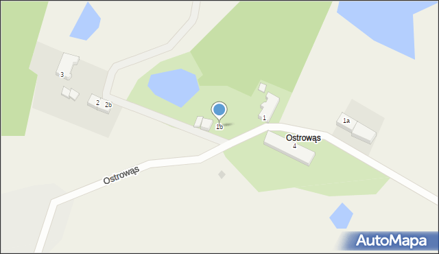 Ostrowąs, Ostrowąs, 1b, mapa Ostrowąs
