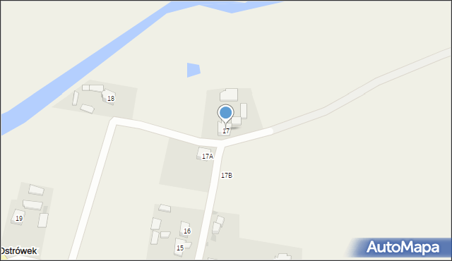 Ostrówek, Ostrówek, 17, mapa Ostrówek