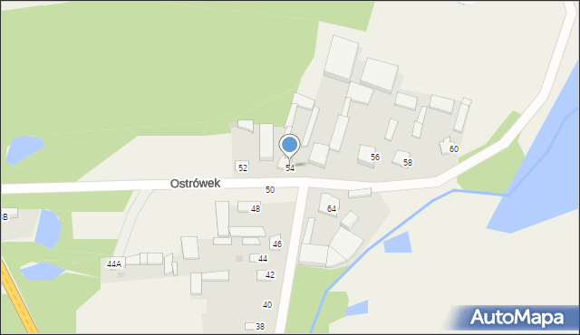 Ostrówek, Ostrówek, 54, mapa Ostrówek