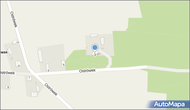 Ostrówek, Ostrówek, 4, mapa Ostrówek