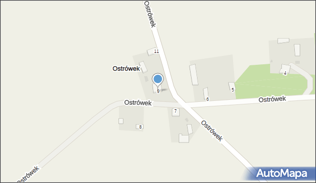 Ostrówek, Ostrówek, 9, mapa Ostrówek