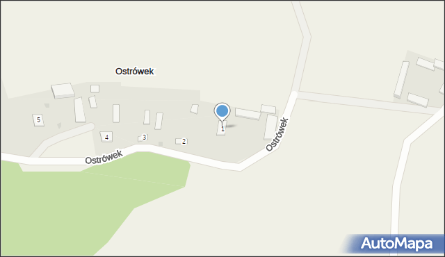 Ostrówek, Ostrówek, 1, mapa Ostrówek