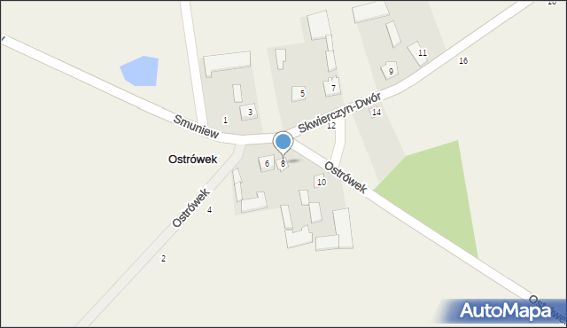 Ostrówek, Ostrówek, 8, mapa Ostrówek