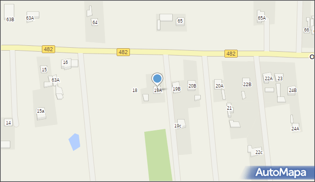 Ostrówek, Ostrówek, 19A, mapa Ostrówek