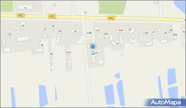 Ostrówek, Ostrówek, 43c, mapa Ostrówek